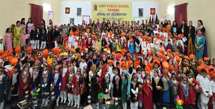 Students in large number participated in cultural programme in APS Domana.