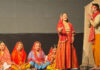 A scene of musical-theatre “Mata Ki Kahani”.