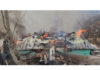 Two houses on fire in Mandi area of Poonch. -Excelsior/Waseem