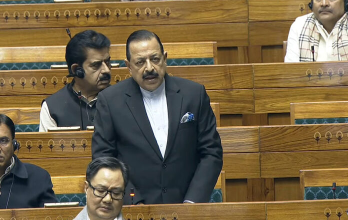 Union Minister Dr Jitendra Singh speaking on the new Nuclear Bill in Lok Sabha on Monday. Union Minister Dr Jitendra Singh speaking on the new Nuclear Bill in Lok Sabha on Monday.