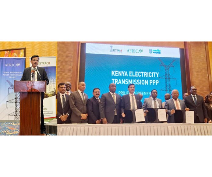 An official of POWERGRID addressing during a function on Thursday.