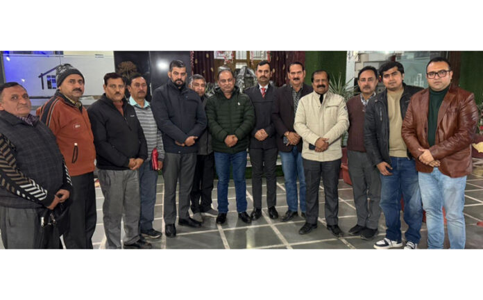 Members of Private Schools Association posing for a photograph at Vijaypur.