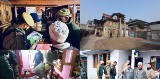 J&K Police Conduct Searches At Locations Linked To Banned Tehreek-E-Hurriyat In Sopore