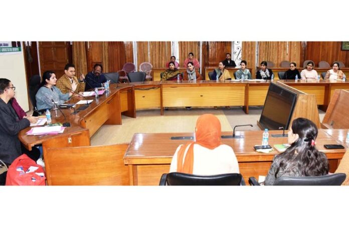 DC Saloni Rai chairing a meeting in Udhampur. DC Saloni Rai chairing a meeting in Udhampur.