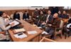 Div Comm Anshul Garg chairing a meeting to review operationlisation of 60 MLD STP for Srinagar city.