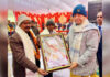 LG Manoj Sinha during a function at Ghazipur on Thursday.