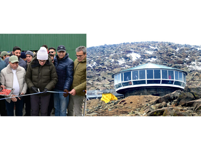 CM Omar Abdullah inaugurating Asia’s longest Ski drag lift at Kongdoori on Saturday. CM Omar Abdullah inaugurating Asia’s longest Ski drag lift at Kongdoori on Saturday.