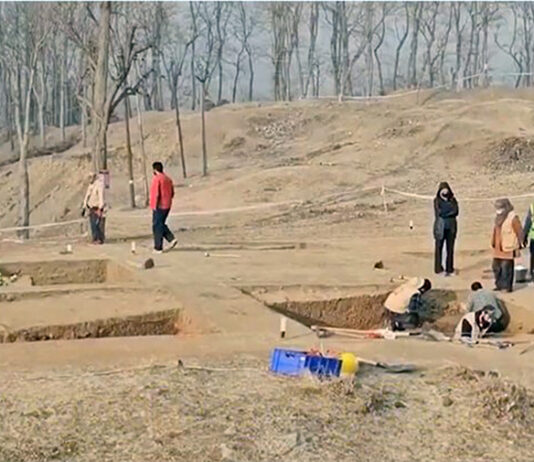 A photograph of Buddhist site in Baramulla shared during PM’s ‘Mann Ki Baat’ on Sunday.
