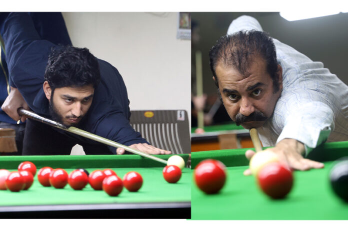 Umar Islam and Vishal Abrol in action during a match at MA Stadium. —Excelsior/Rakesh