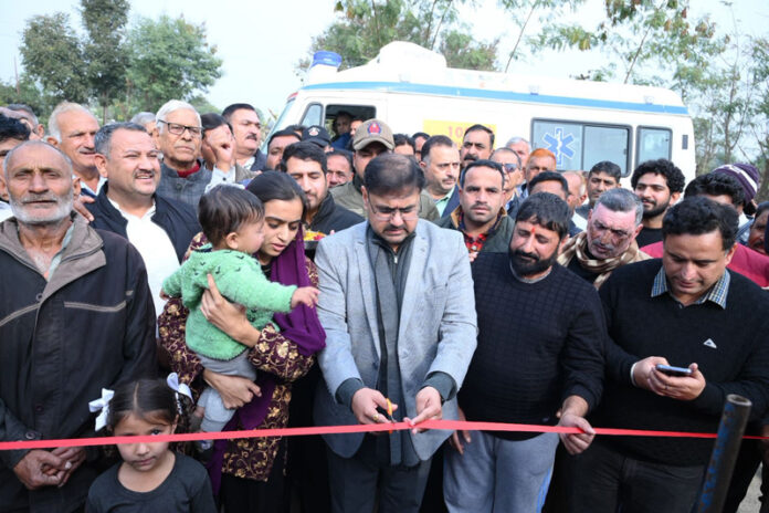 Minister Satish Sharma inaugurating Indoor Stadium with multi-sports facility at Khour.