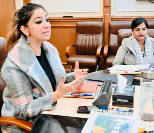 Commissioner/Secretary, YSS Yasha Mudgal chairing a meeting on Thursday.