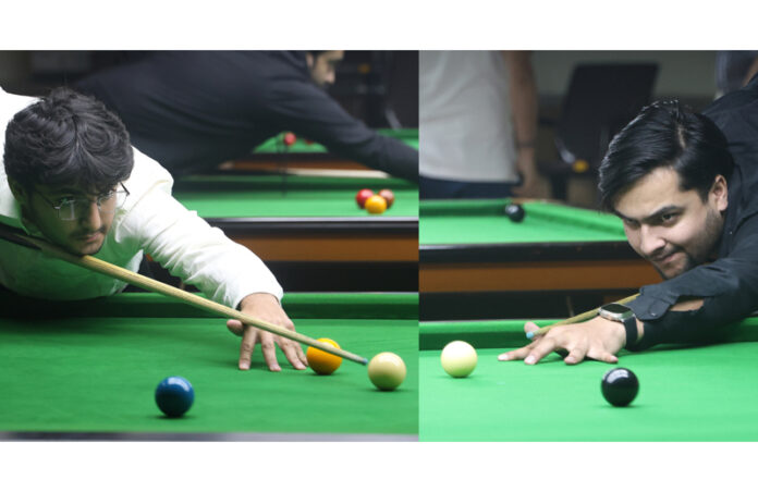 Devansh and Erham in action during a match in MA Stadium, Jammu on Thursday. —Excelsior/Rakesh