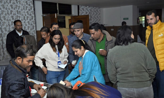 Trainers and participants during a training programme organized by NHM in Jammu.