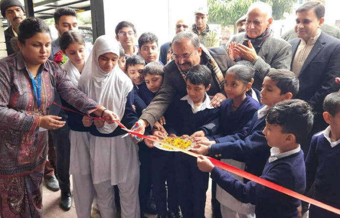 MLA Vikram Randhawa inaugurating hearing screening camp at Narayana Hospital OPD, Gandhinagar, Jammu.