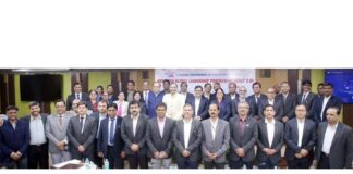 Atul Sobti, DG, SCOPE posing along with the participating students during a function on Thursday.