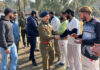 Dignitary interacting with players before start of match in Poonch.