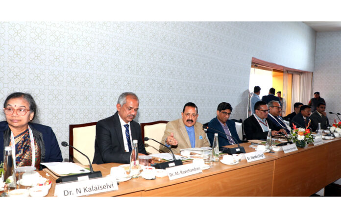 Union Minister of State Dr. Jitendra Singh addressing the industry outreach programme at a round-table on the sidelines of India International Science Festival (IISF) 2025 at Panchkula on Saturday. Union Minister of State Dr. Jitendra Singh addressing the industry outreach programme at a round-table on the sidelines of India International Science Festival (IISF) 2025 at Panchkula on Saturday.