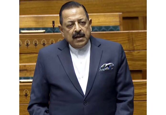 Union Minister Dr. Jitendra Singh responding to a query in Parliament on Wednesday.