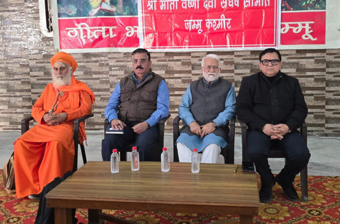 Core committee members of Shri Mata Vaishno Devi Sangharsh Samiti during a meeting at Jammu. Core committee members of Shri Mata Vaishno Devi Sangharsh Samiti during a meeting at Jammu.