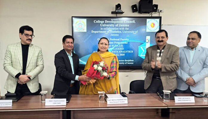 Chief guest Prof Neelu Rohmetra and others during inaugural of workshop.