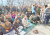 People protesting in Kishtwar against killing and atrocities on Hindus in Bangladesh
