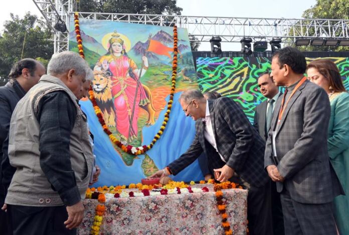 LG Ladakh, Kavinder Gupta inaugurating three day long LEAD Mahotsav at Jammu on Friday. -Excelsior/Rakesh