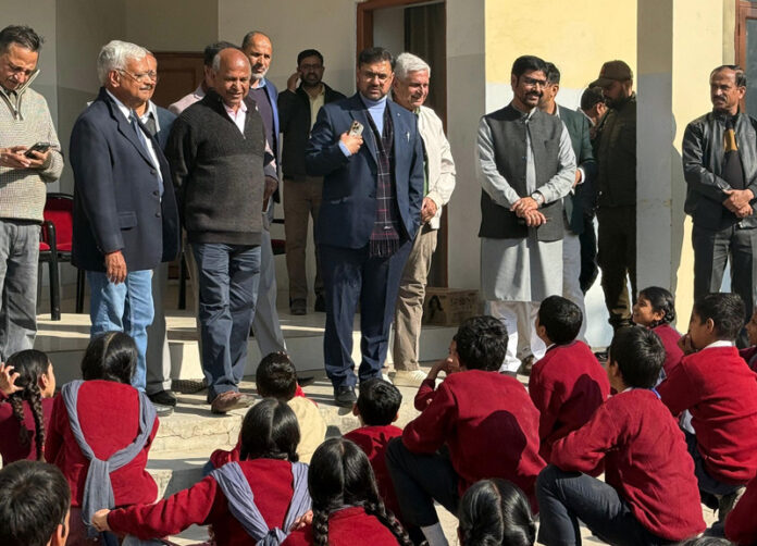 Minister Satish Sharma during a visit to Balgran Charitable Home at Jammu. Minister Satish Sharma during a visit to Balgran Charitable Home at Jammu.