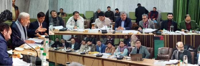 PAC reviewing Audit paras of Rural Development Department in Jammu.