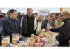 Minister Javid Ahmed Dar inspecting a stall during Farmers' Mela at Samba on Tuesday.