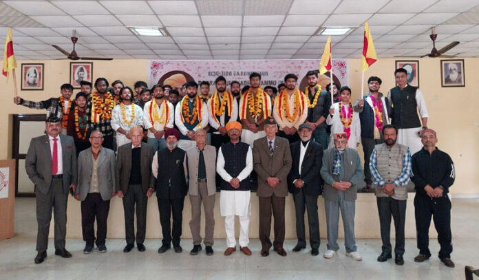 Dogra Sadar Sabha members with new entrants and youth wing office bearers.