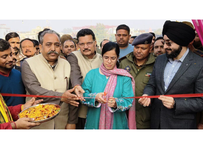 DC Samba inaugurating Rathkhada Mela at Ghagwal on Saturday.