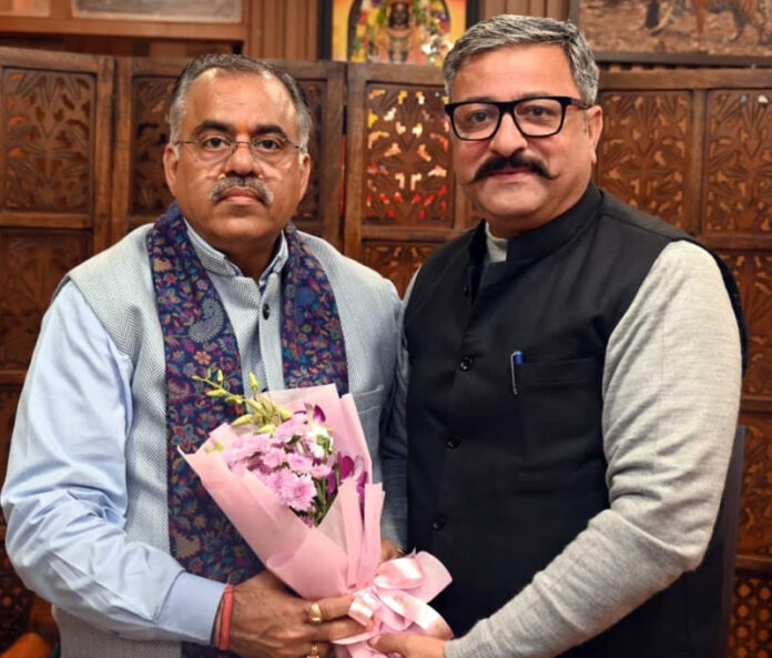 J&K BJP spokesperson Zorawar Singh Jamwal posing with Party's National general secretary Tarun Chugh. J&K BJP spokesperson Zorawar Singh Jamwal posing with Party's National general secretary Tarun Chugh.