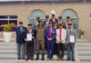 Lt Gen PK Mishra posing for a group photograph with dignitaries from JKESL and GGF.