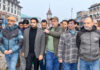 DC Srinagar conducting extensive tour of Lal Chowk area on Tuesday.