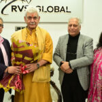 LG Manoj Sinha during his visit to RVS iGlobal Corporate Office in Jammu.