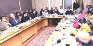 CEO chairing review meeting on the Shrine Board’s developmental works.