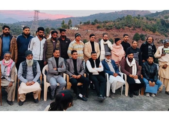 Senior BJP leader and ex MLC, Vibodh Gupta during a meeting at Badhoon in Rajouri on Sunday. Senior BJP leader and ex MLC, Vibodh Gupta during a meeting at Badhoon in Rajouri on Sunday.