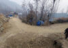 View of dilapidated road in Yarmuqam Shah Mohalla in Ganderbal. -Excelsior/Firdous Ahmad