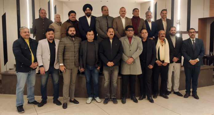 Parveen Sharma, Chairman CCBL, posing along with others during a function on Sunday.