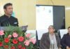 A dignitary delivering inaugural address at Jammu on Monday.