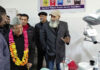 Speaker Legislative Assembly inaugurating healthcare facility in Charar-e-Sharief constituency on Thursday.