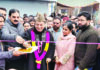 Speaker inaugurating Water Supply Scheme on Saturday.