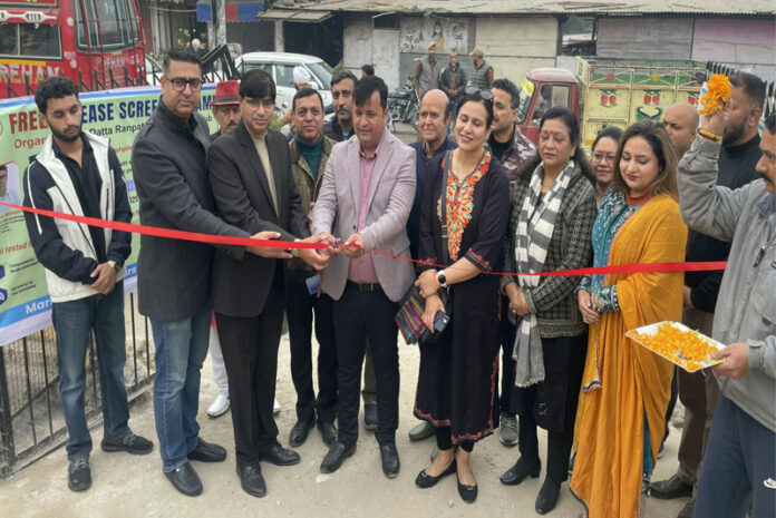 Dignitaries inaugurating a multi speciality medical test camp in Channi Himmat on Saturday. Dignitaries inaugurating a multi speciality medical test camp in Channi Himmat on Saturday.