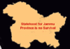 Statehood for Jammu Province is no Survival
