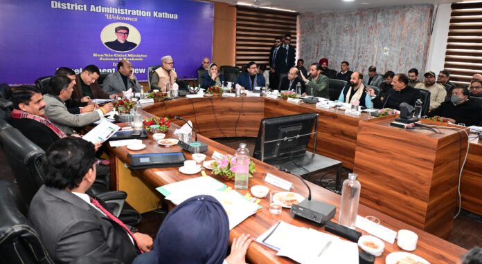 CM Omar Abdullah chairs District Review meeting of Kathua district-6-3