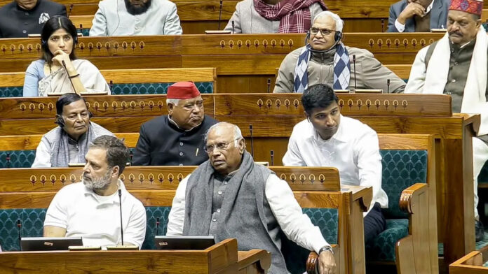 Opposition Protests In Parliament As President Murmu Mentions VB-G RAM G Act