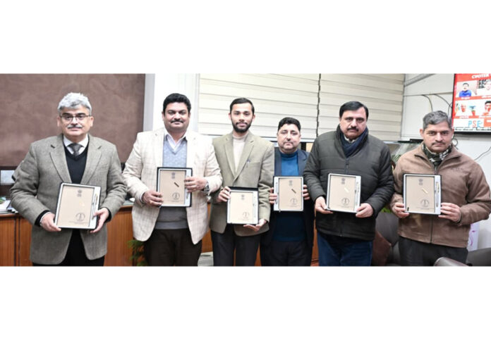 Chief Secretary Atal Dulloo releasing DIPR Calendar-2026 and Official Diary-12 on Monday.