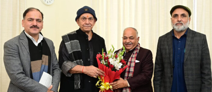 Kuldeep Raj Dubey, Member of Legislative Assembly from Reasi meeting Lieutenant Governor on Saturday.