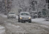 Srinagar Receives Season’s First Snowfall, Flight Operations Disrupted