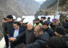 Union Power Minister Manohar Lal Khattar inspecting a project in Kishtwar on Monday.
